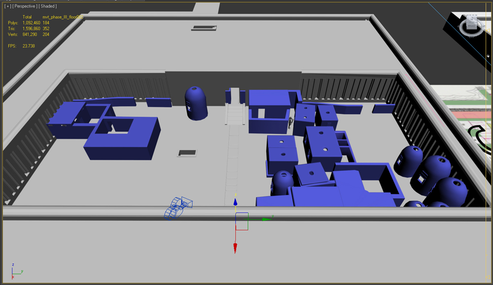 Menkaure Pyramid Complex model: Site: Giza; View: Menkaure Valley Temple (model)